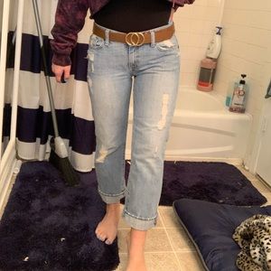 Abercrombie cropped denim